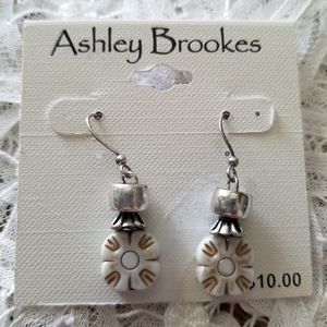 Ashley Brookes Boho Dangle Earrings Silver NWT